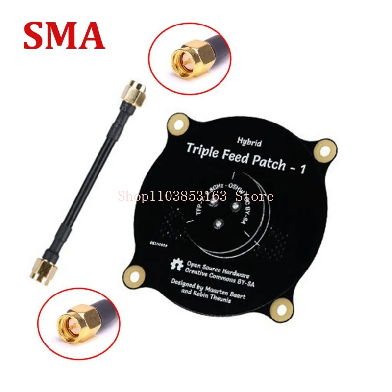 Drone Racing Goggles - 5.8GHz Triple Feed Patch เสาอากาศ SMA