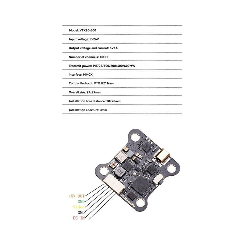 A97I-5.8G 40CH VTX เครื่องส่งส - Drone Racing Transmitter บทวิจารณ์และราคา