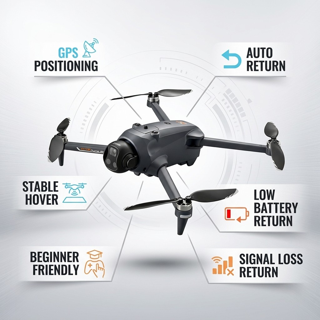 โดรน Potensic ระบบ GPS กลับอัต - Drone Racing Vtx บทวิจารณ์และราคา