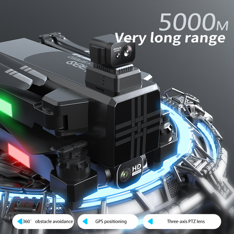 โดรน A380 4K HD สามแกนกันสั่นแ - Drone Racing Camera บทวิจารณ์และราคา