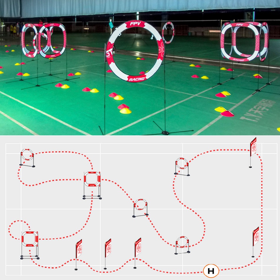 ประตูสำหรับฝึกบินโดรน FPV Raci - Drone Racing Flag บทวิจารณ์และราคา