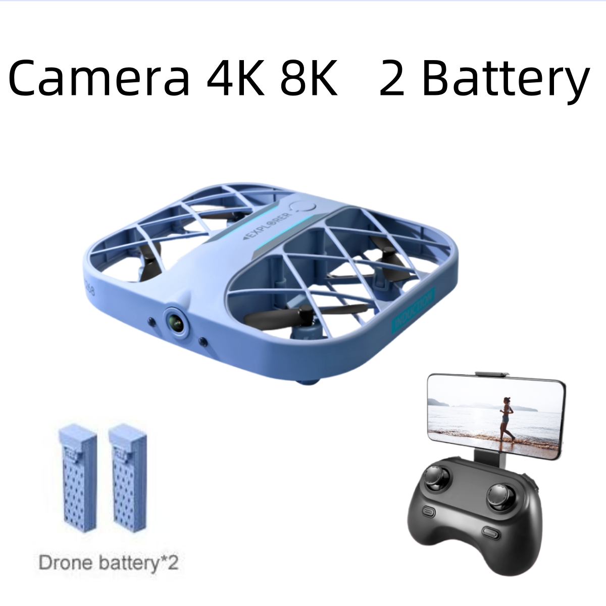 โดรน JJRC H107 FPV RC พร้อมแบต - Drone Racing Battery บทวิจารณ์และราคา